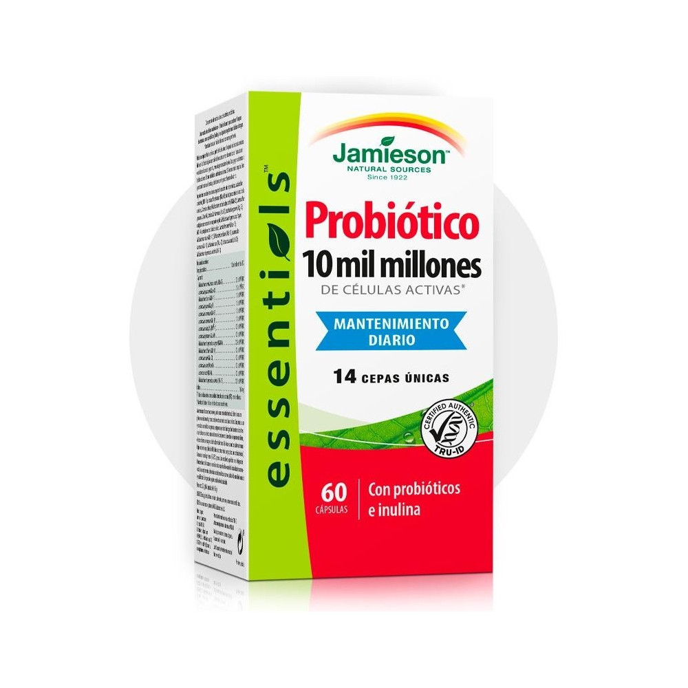 Jamieson Probiotic 10 Mil Millones 60 Cápsulas