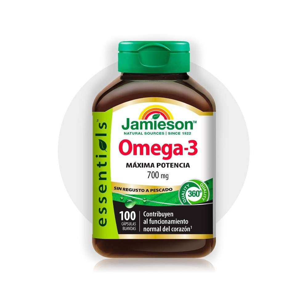 Jamieson Omega 3 Fuerza Extra 700Mg 100 Cápsulas
