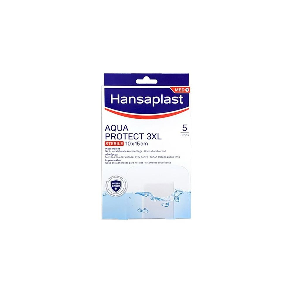 Hansaplast Med+ Aqua Protect 3Xl Apósitos 10X15Cm 5Uds