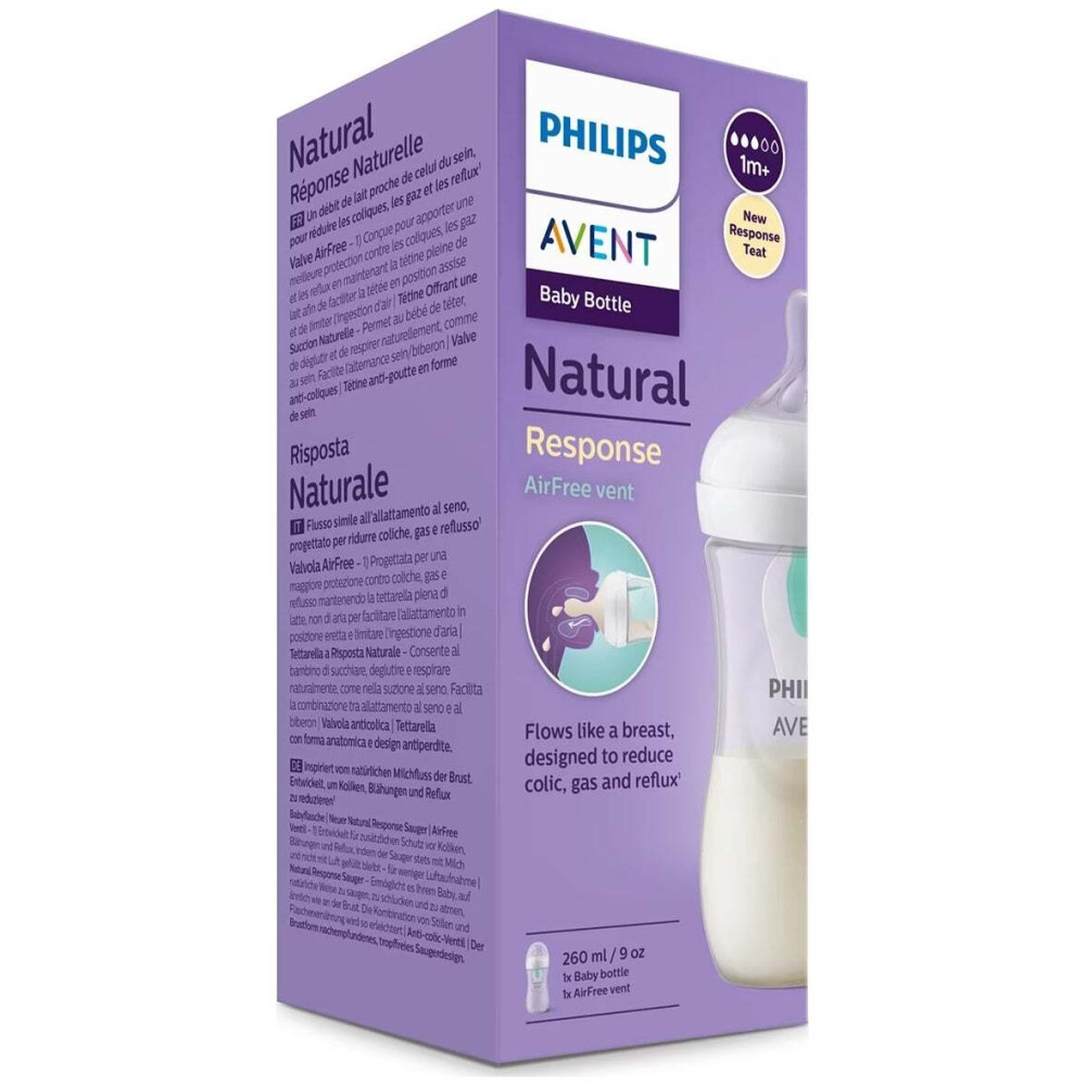 Philips Avent Natural Response Airfree Biberón De 260Ml 1U