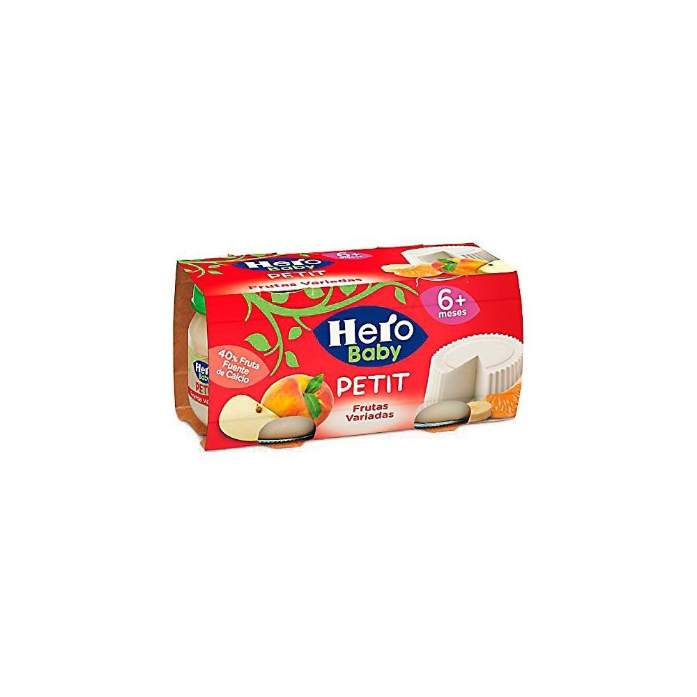 Hero Baby Petit Tarrito De Queso Con Fruta Variada Pack De 2 80G