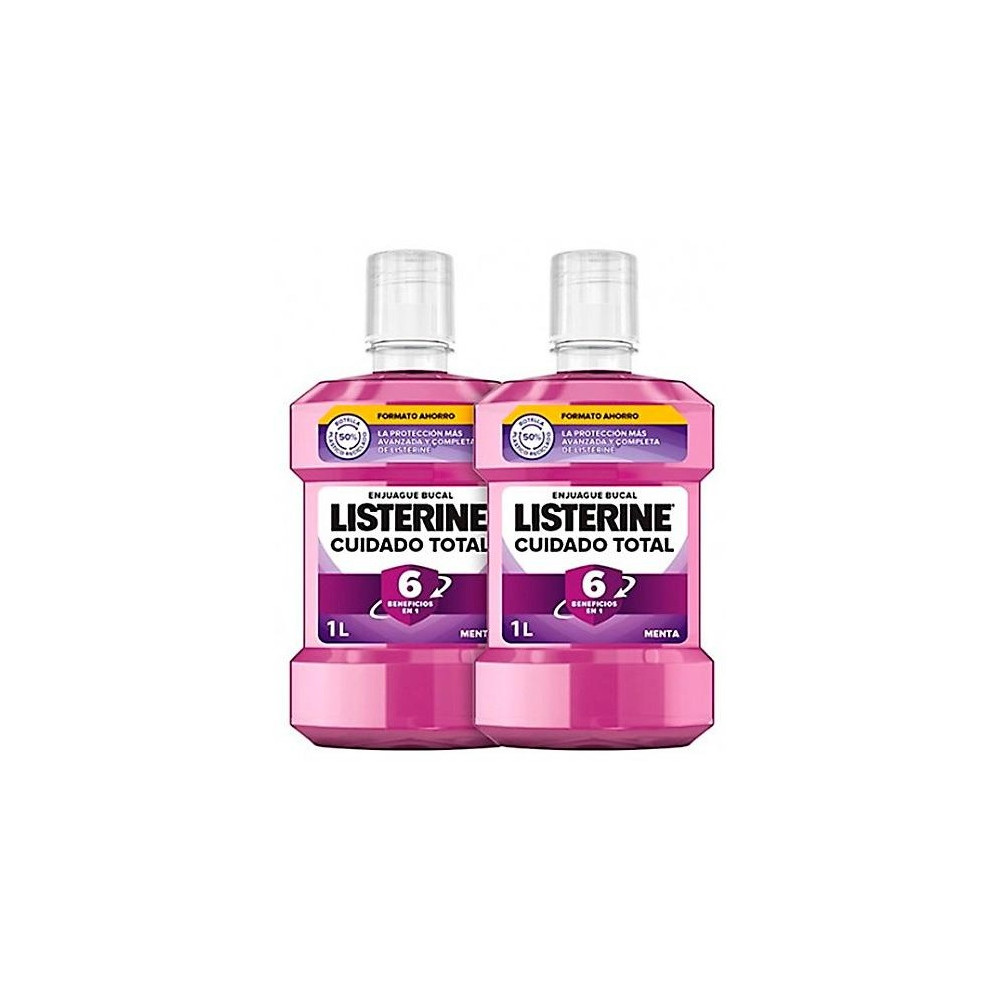 Listerine Cuidado Total Duplo Enjuague Bucal 1L+1L