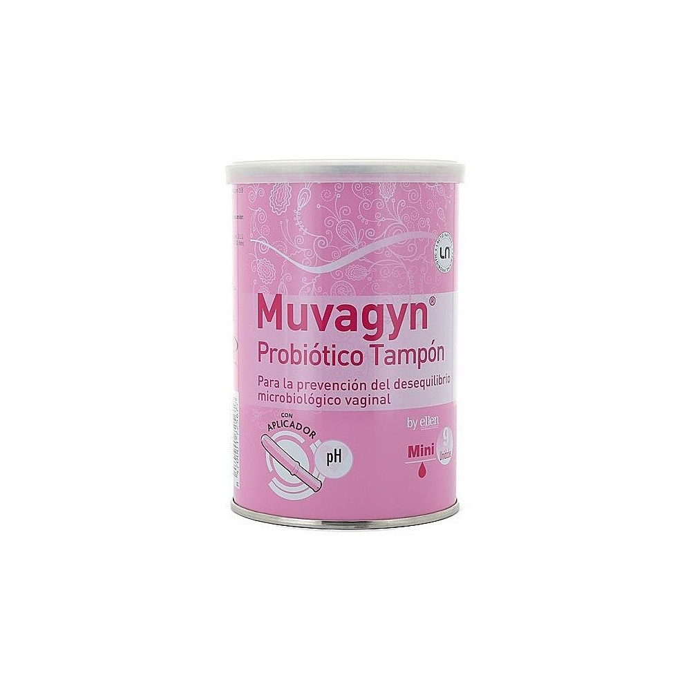 Muvagyn Tampón Probiótico Mini Con Aplicador 9U