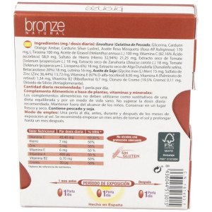 Bronze Natural Perlas De Sol Betacarotenos 30U