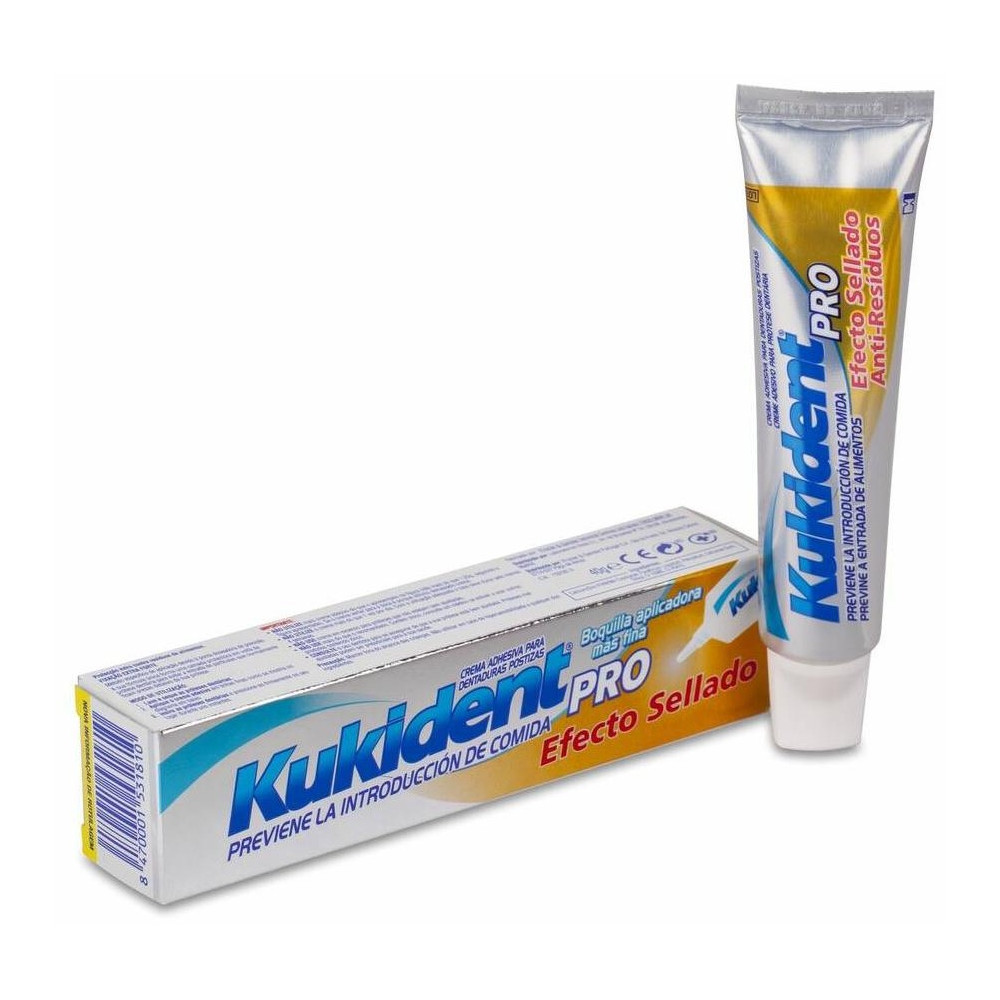 Kukident Pro Plus Crema Adhesiva Prótesis Sin Sabor 40G