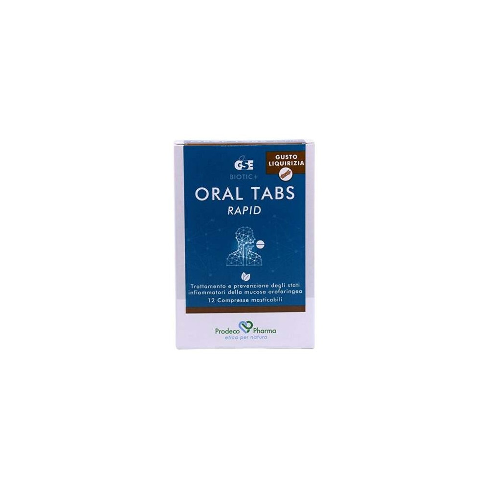 Gse Oral Tabs Rapid Sabor Regaliz 12U