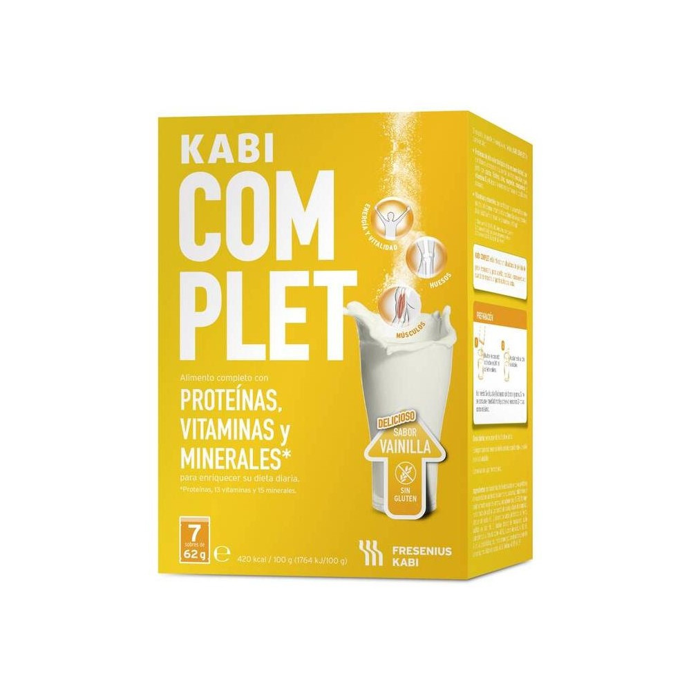 Kabi Complet Polvo Sabor Vainilla 7 Sobres 62G