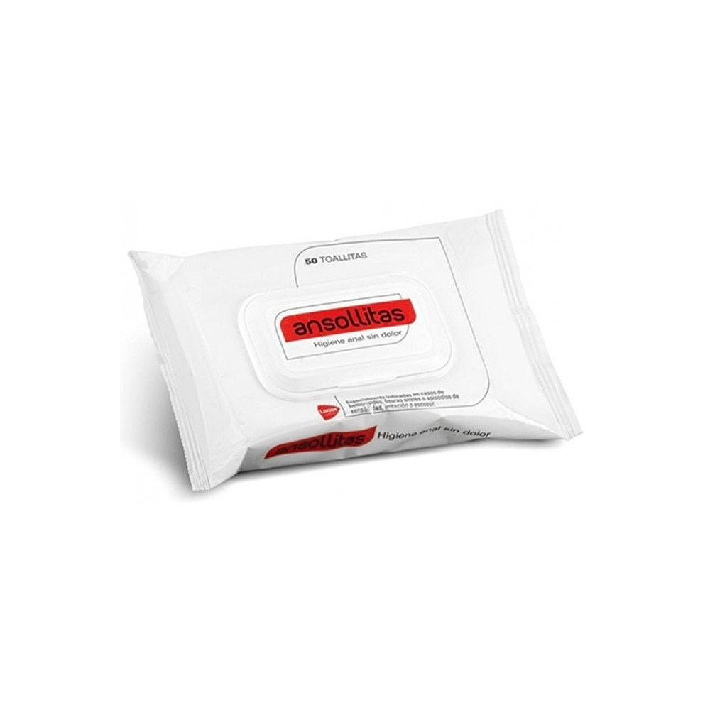Ansollitas Toallitas De Higiene Anal Sin Dolor 2X50Uds