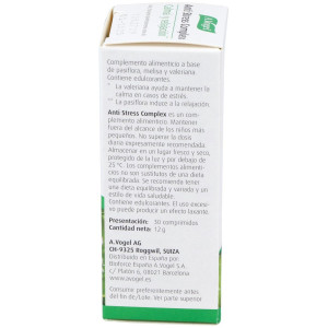 A. Vogel Anti-Stress Complex Suplemento Para Relajar El Sistema Nervioso 30 Comprimidos