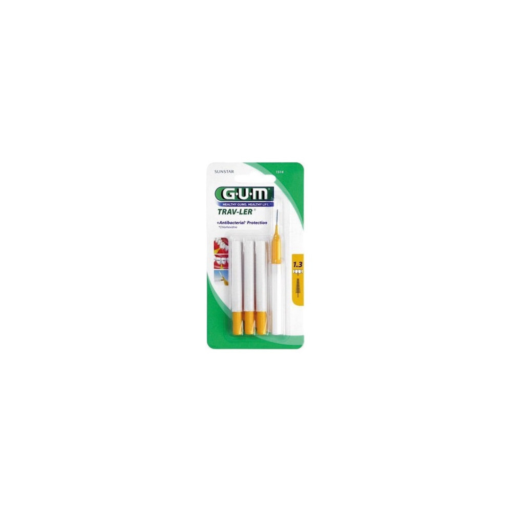 Gum Trav-Ler Cepillo Interdental 1.3Mm 6Uds