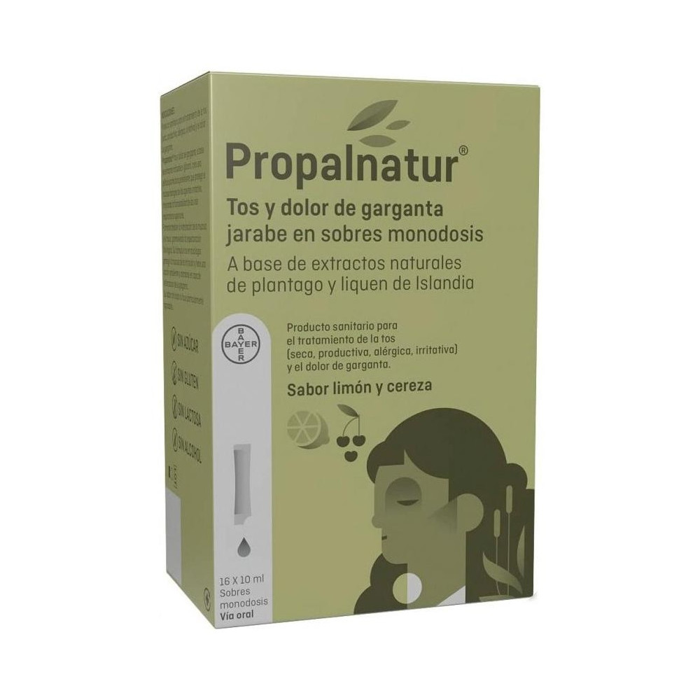 Bayer Propalnatur En Sobres Monodosis Para La Tos Seca Y El Dolor De Garganta 16X10Ml