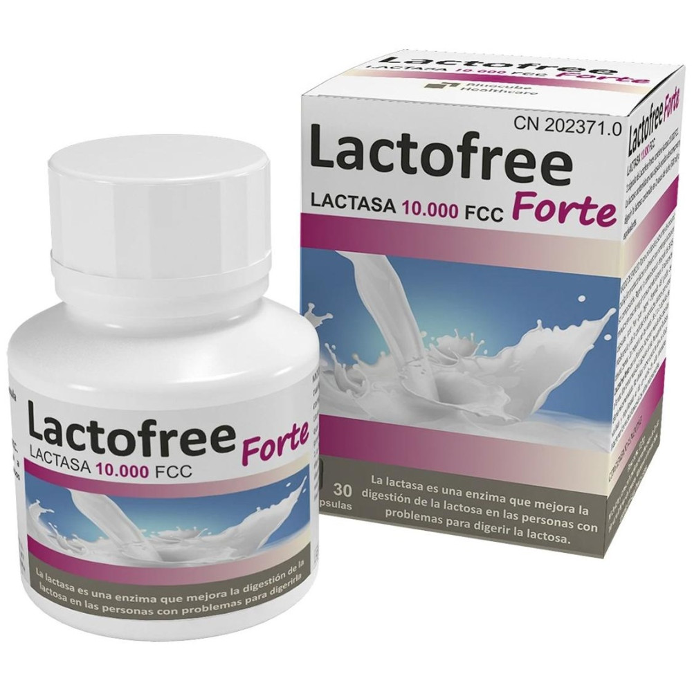 Bluecube Healthcare Lactofree Forte Para La Digestión De La Lactosa En Cápsulas