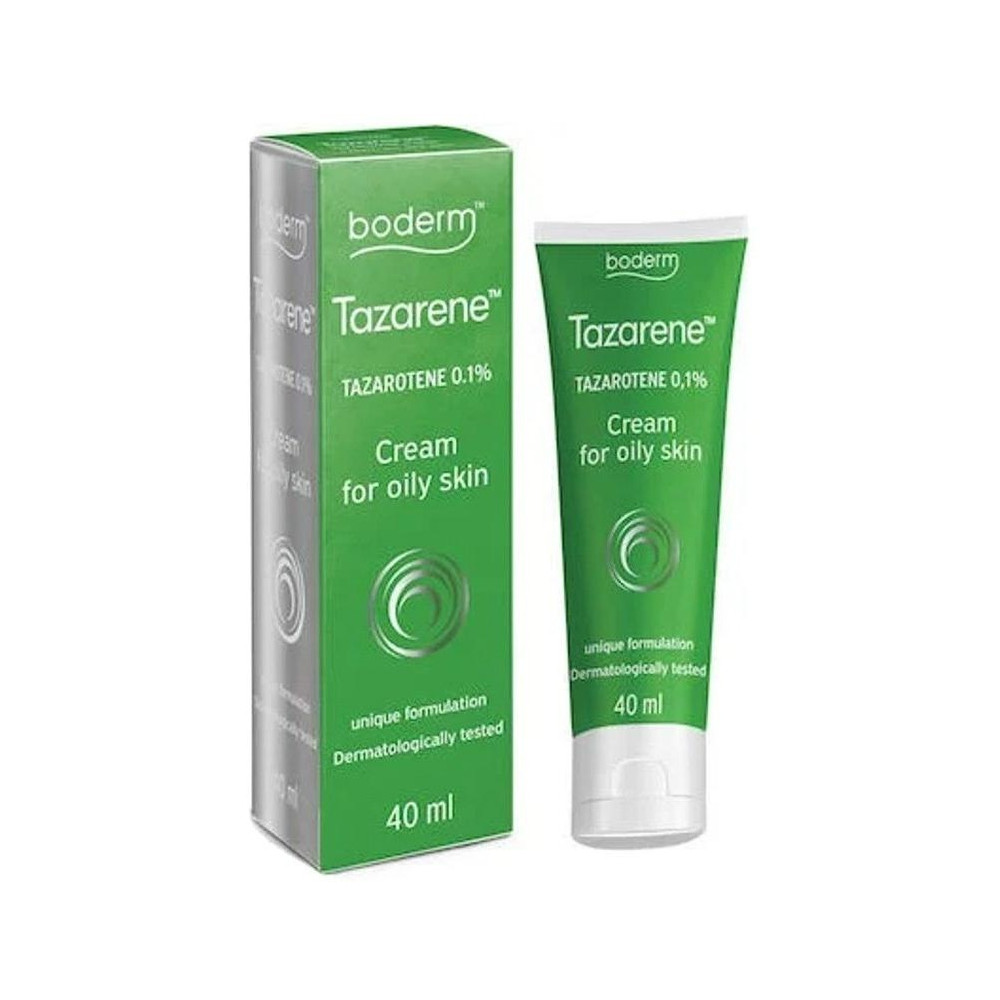 Boderm Crema Hidratante Para Pieles Grasas Y Con Imperfecciones Tazarene 0,1 % 40Ml