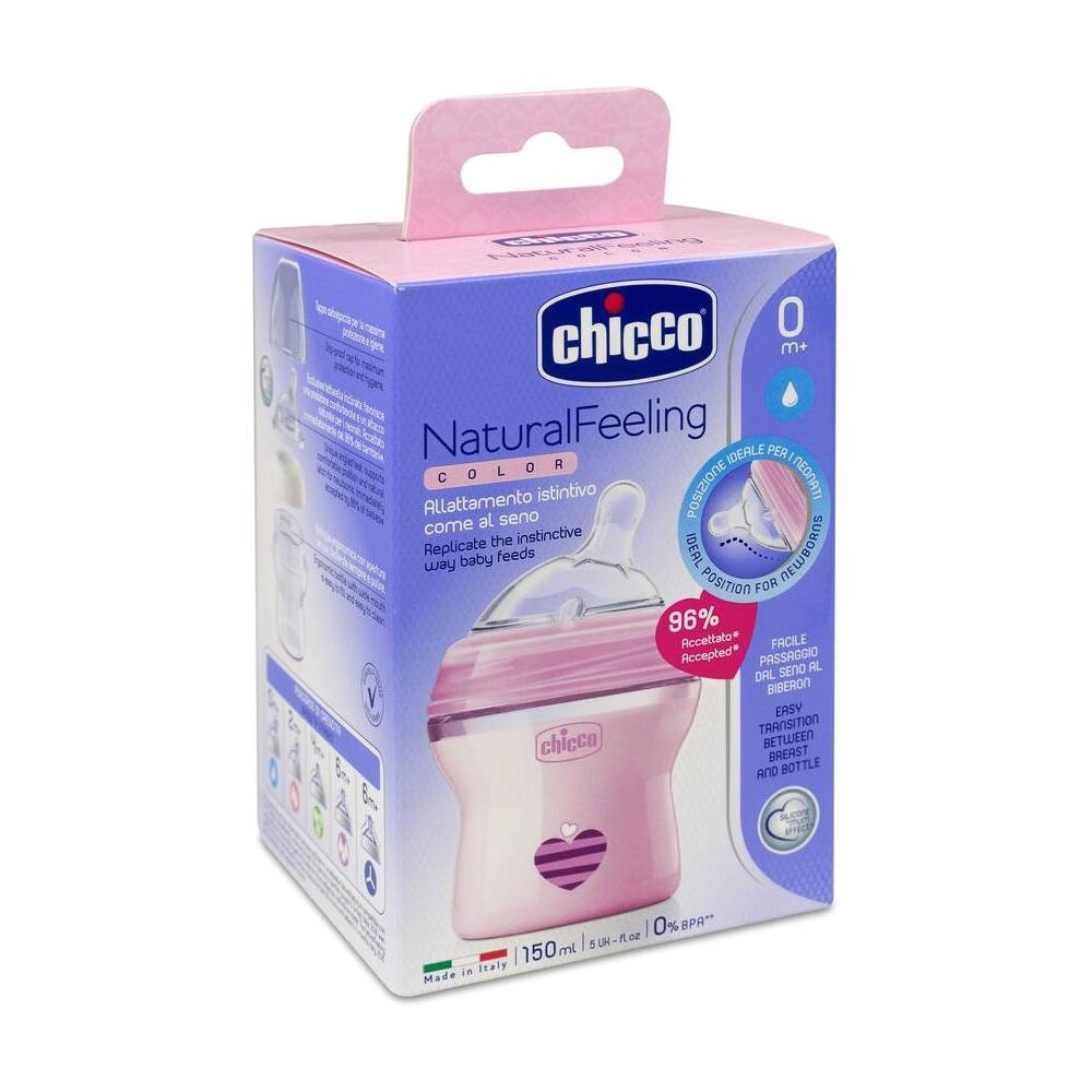 Chicco Naturalfelling Biberón De Silicona De 0M+ 150Ml