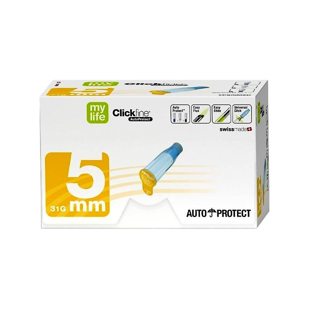 Clickfine Agujas Para Insulina 31G X 5Mm 100 Unidades