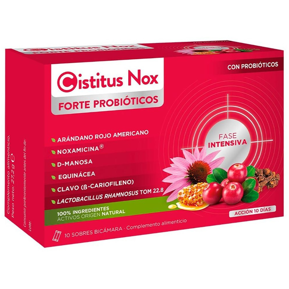 Cistitus Nox Forte Con Probióticos Para El Tracto Urinario 10 Sobres
