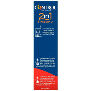Control Finisimo 2En1 Preservativo+Lubricante 6U 2