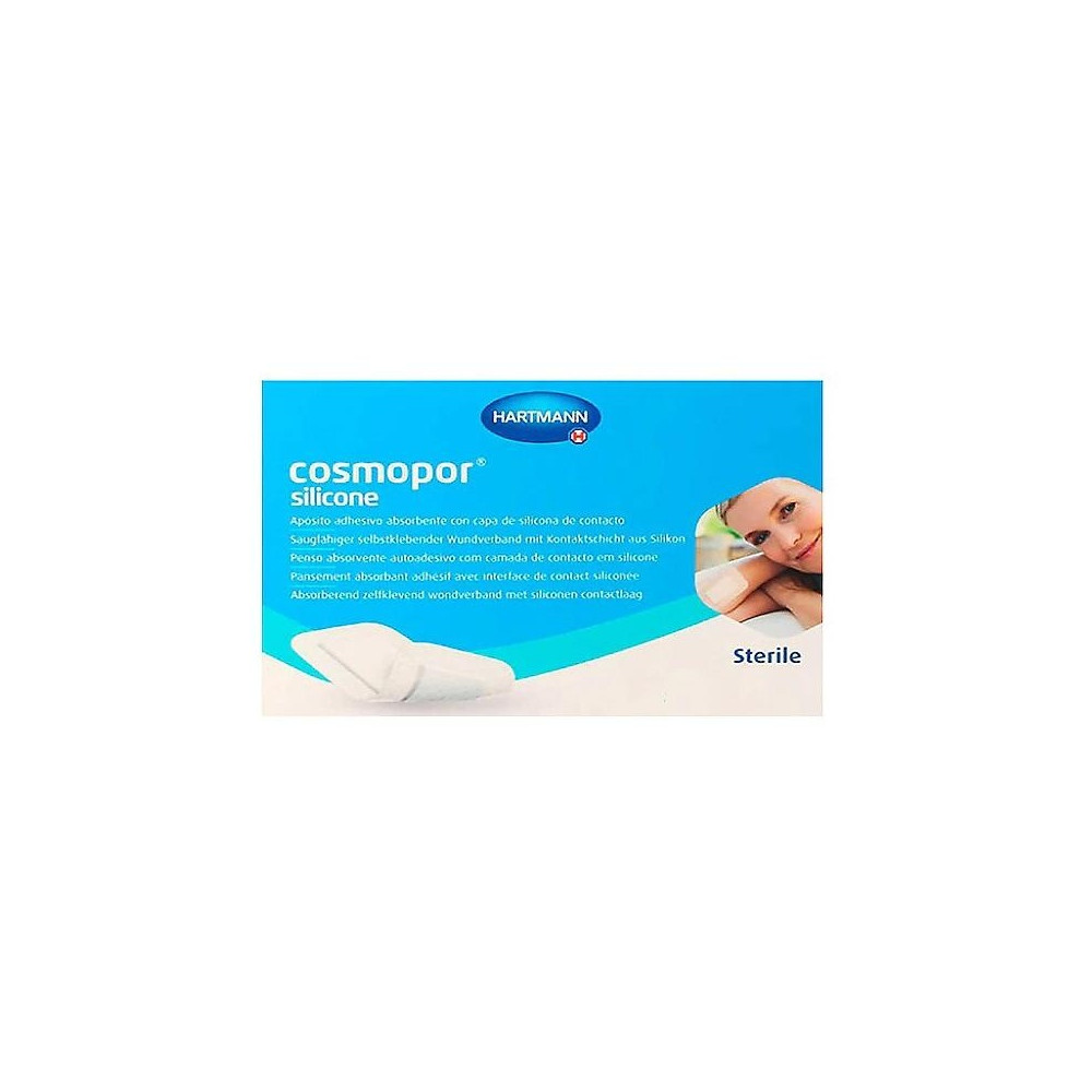 Cosmopor Silicone Apósito Estéril 20Cmx10Cm 5Uds