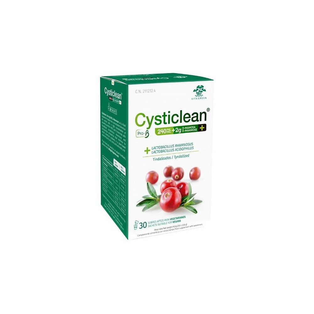 Cysticlean Prob Y D-Manosa 240Mg Pac Y Arándano Rojo Sobres 30 U
