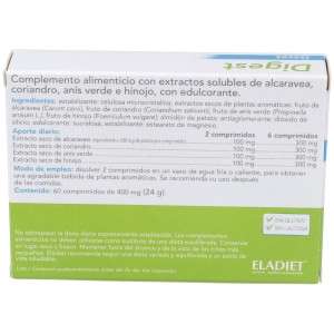 Eladiet Digest Gases En Comprimidos