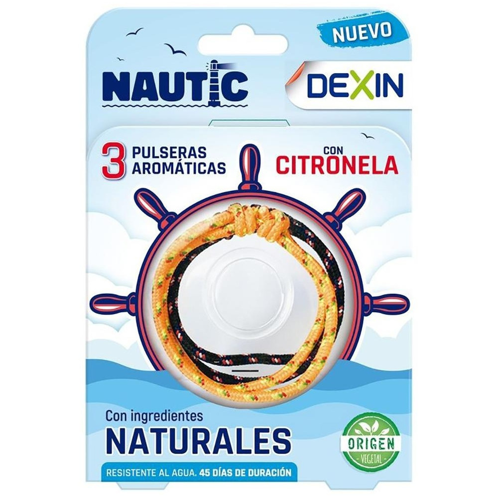 Dexin Nautic Pulsera Aromática Con Citronela 3Uds
