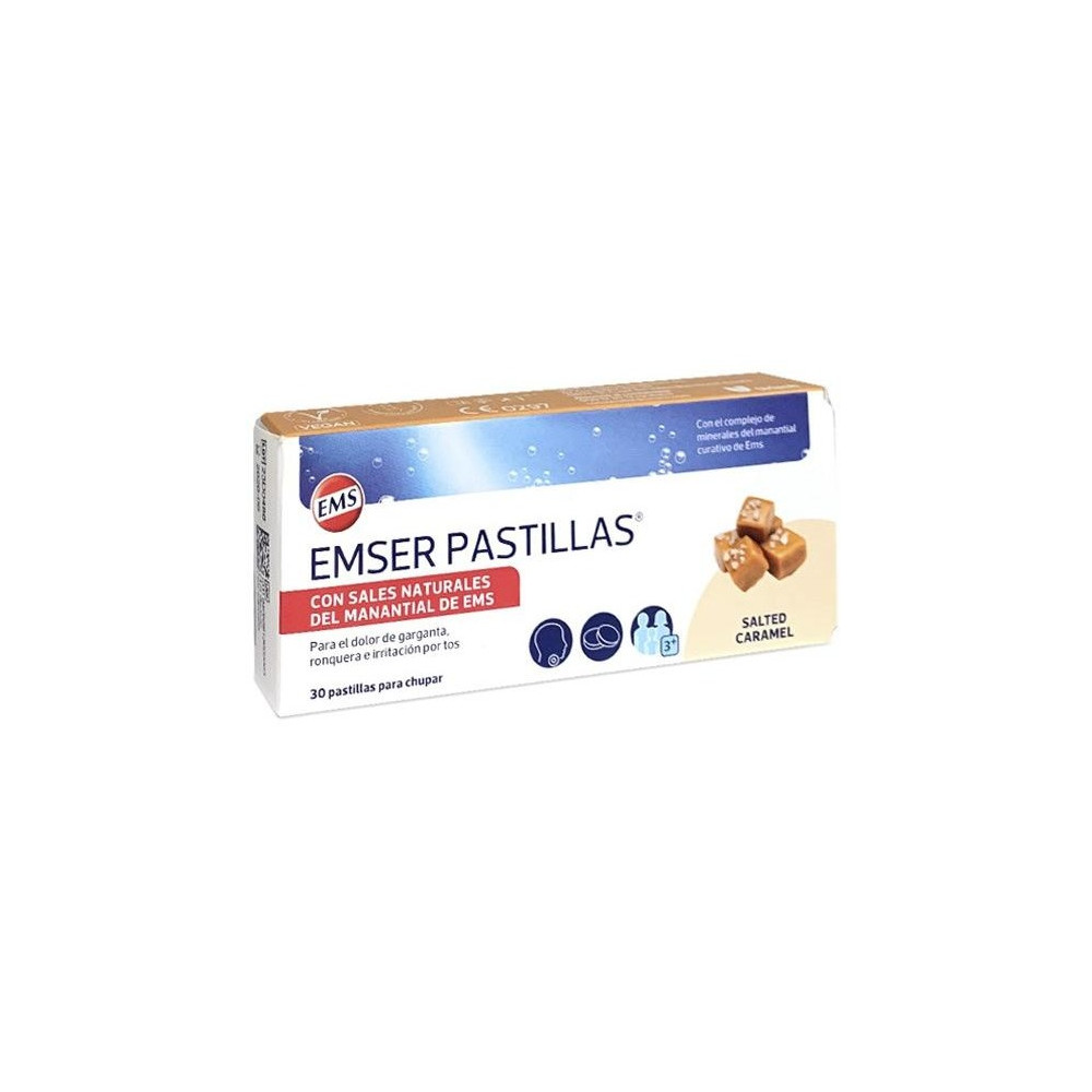 Emser Pastillas De Caramelo Y Sal - 30 Unidades