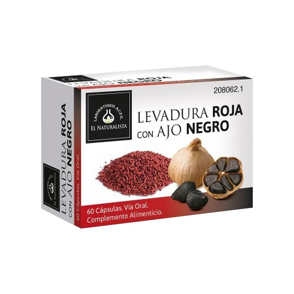 El Naturalista Levadura Roja Con Ajo Negro 30 Cápsulas.
