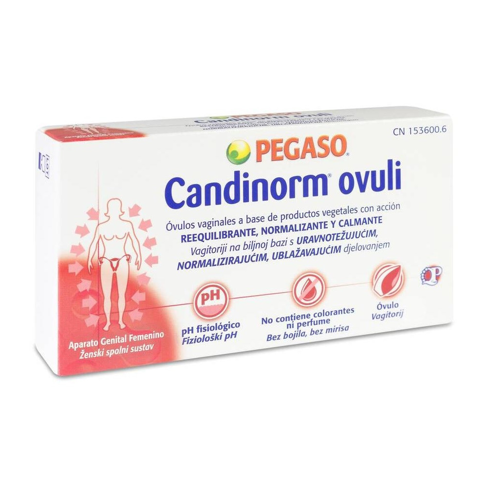 Pegaso Candinorm Óvulos Vaginales, 10 Unidades