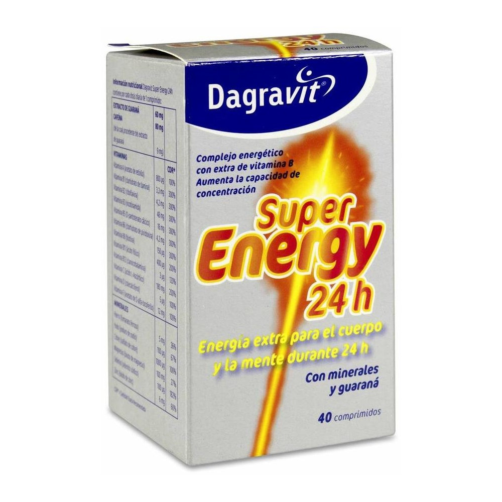 Dagravit Super Energy 24H, 40 Comprimidos