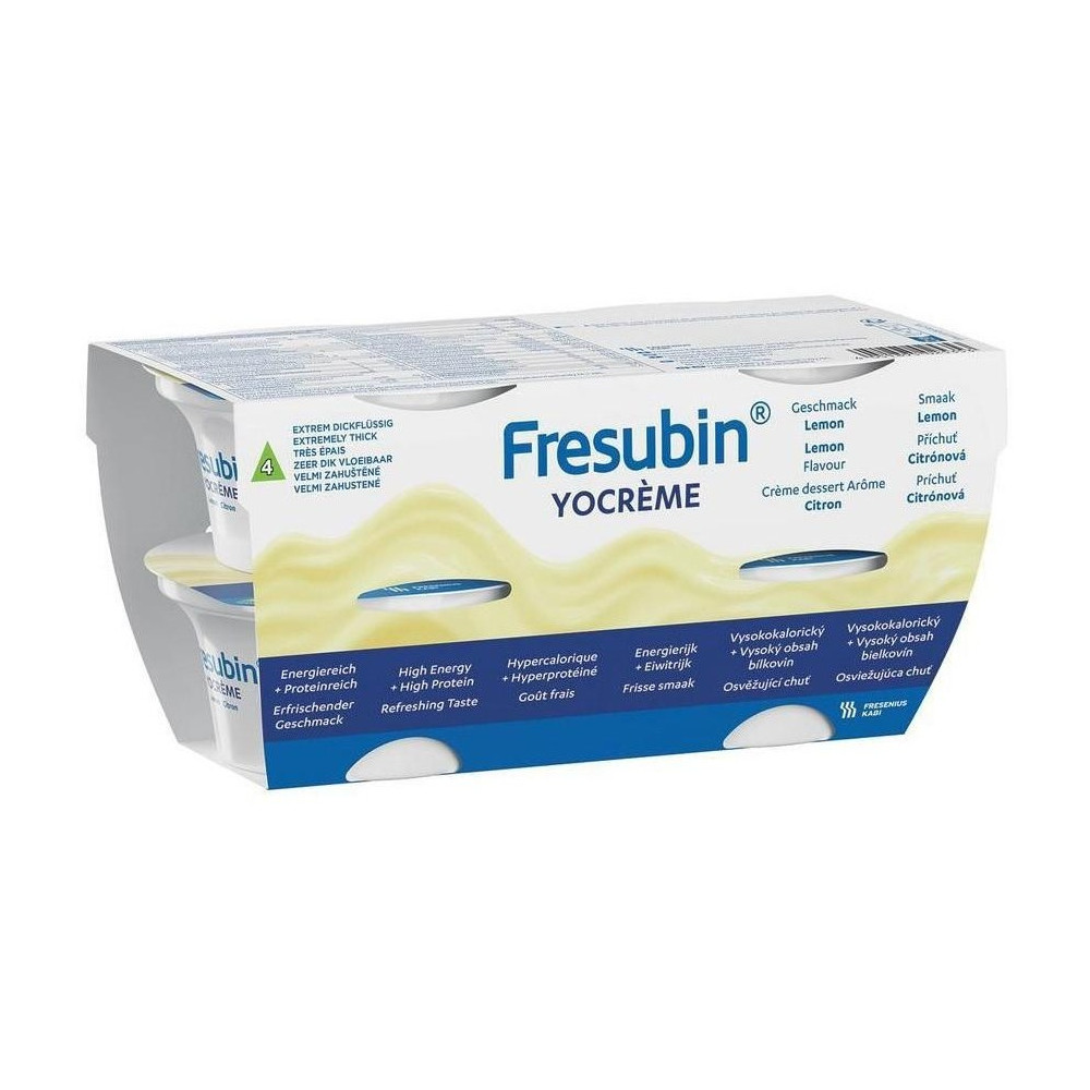 Fresubin Yocreme Limón Suplemento Nutricional Tipo Yogur - 4X125G