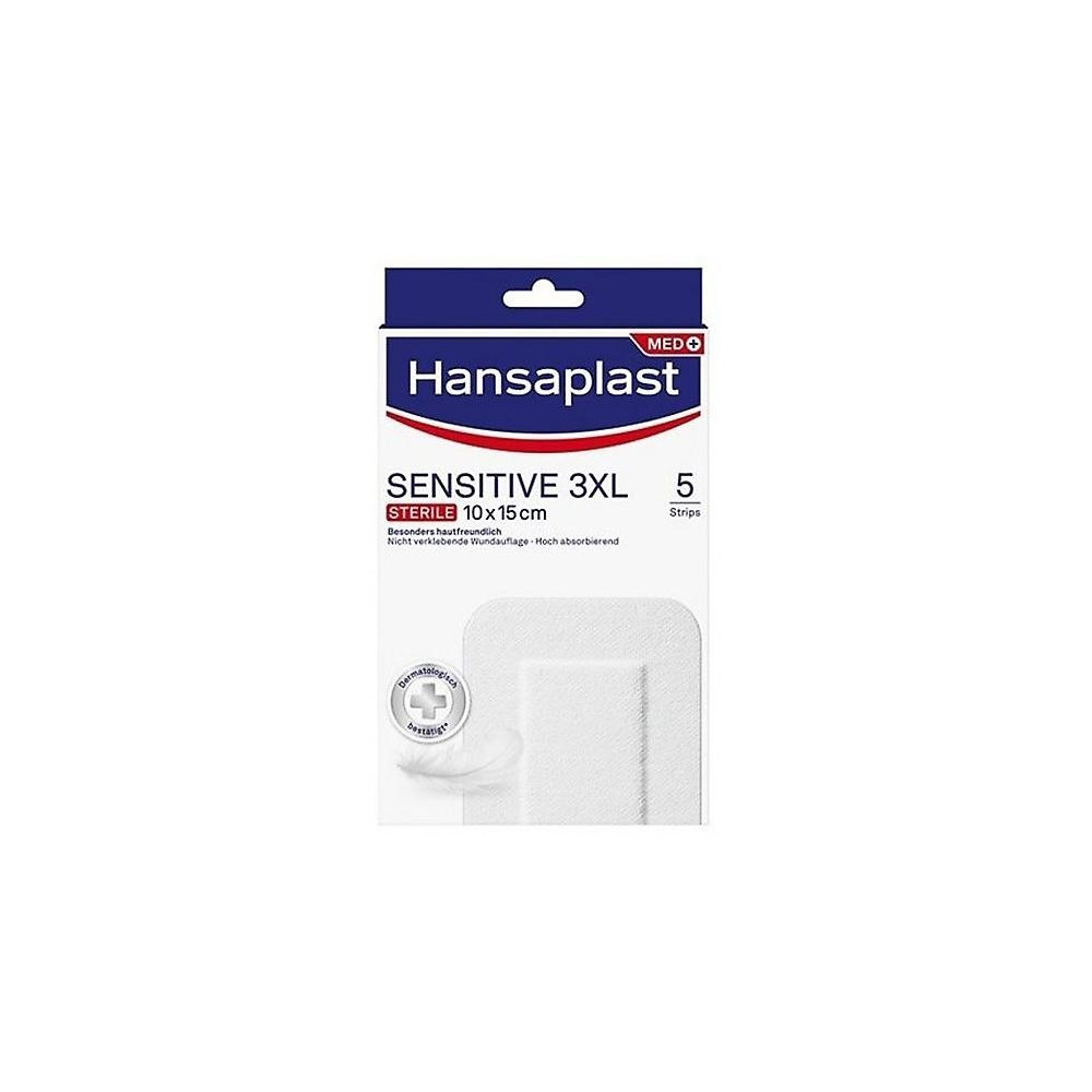 Hansaplast Med+ Sensitive 3Xl Apósito 10X15Cm 5Uds