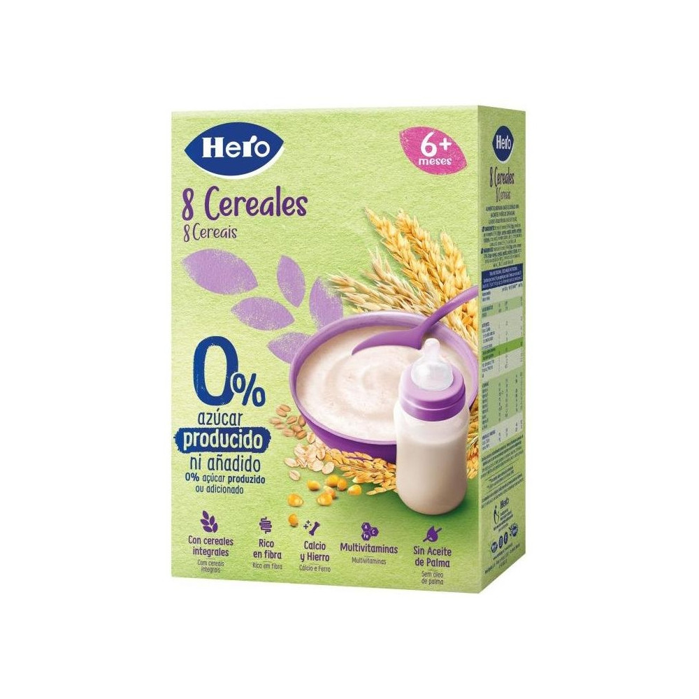 Hero Baby 8 Cereales 0% Azúcares Añadidos +6M 340G