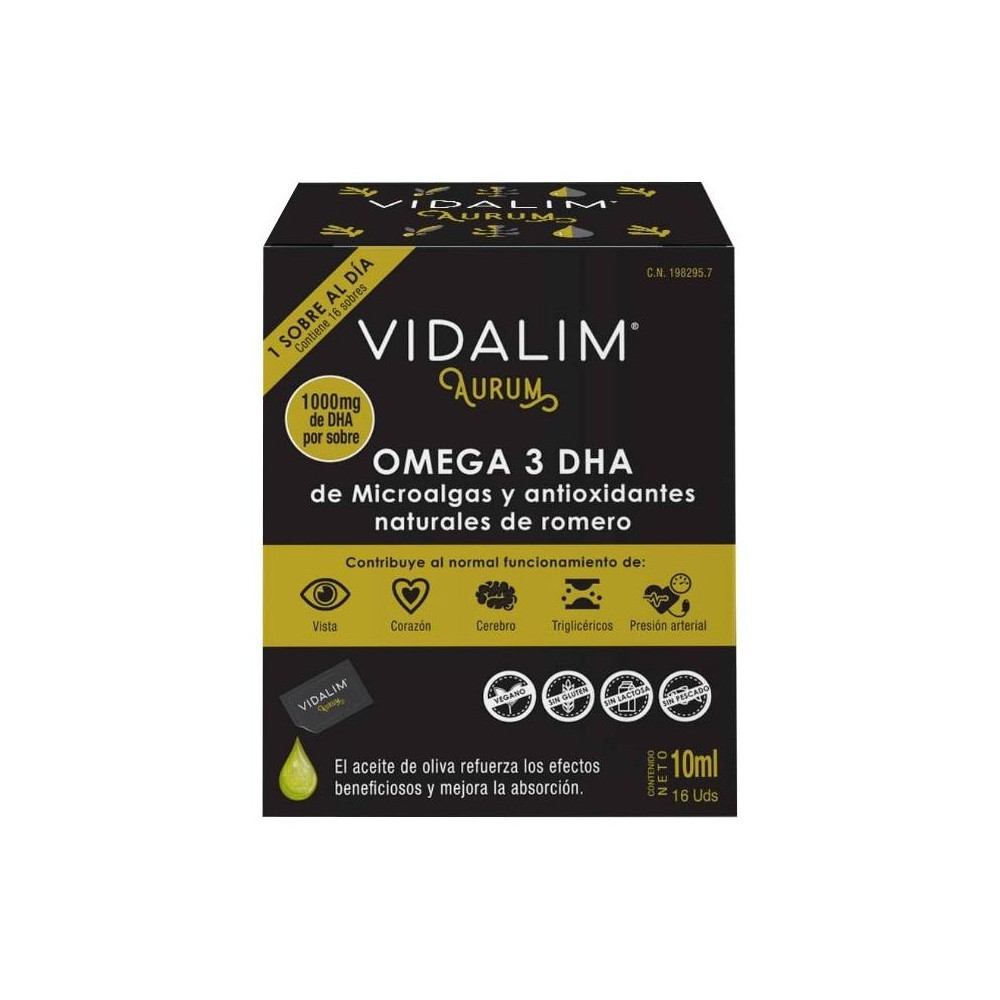Frialtec Vidalim Aurum Suplemento De Omega 3 Vegano En Sobres