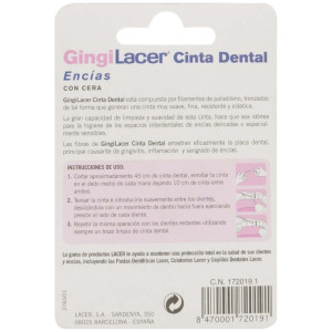 Lacer Gingilacer Cinta Dental Encías Con Cera 2X50M