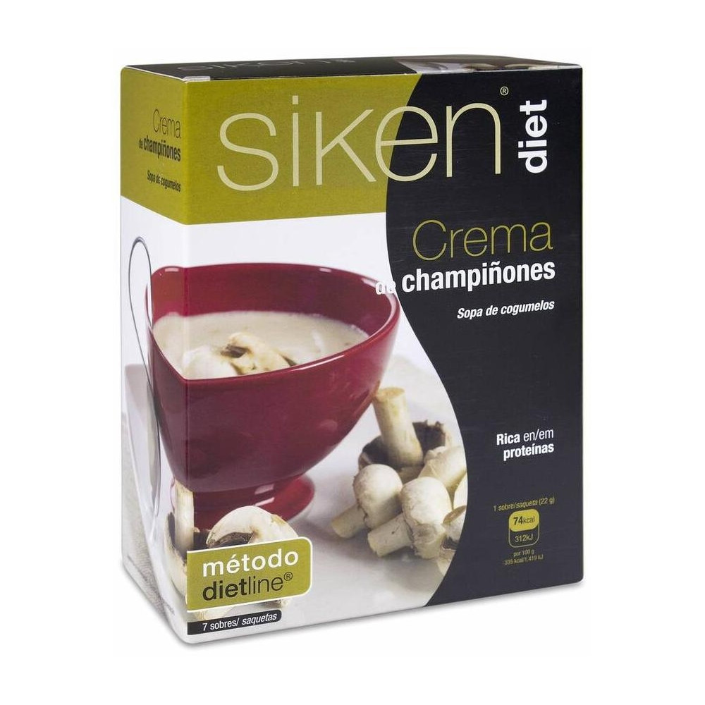 Siken Diet Crema De Champiñones, 7 Sobres