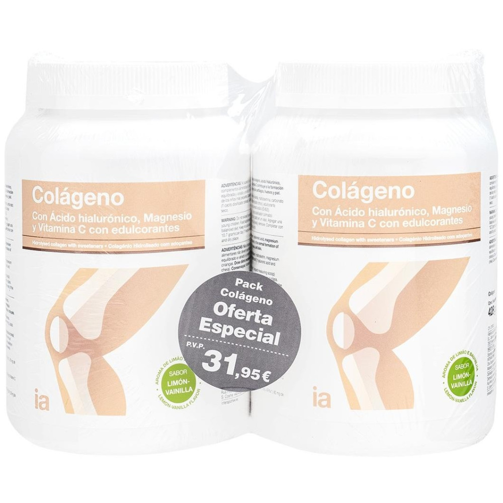 Interapothek Duplo Colágeno Limón-Vainilla 2X428G