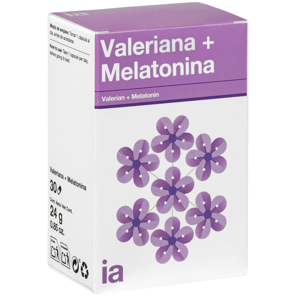Interapothek Valeriana + Melatonina 30 Cápsulas