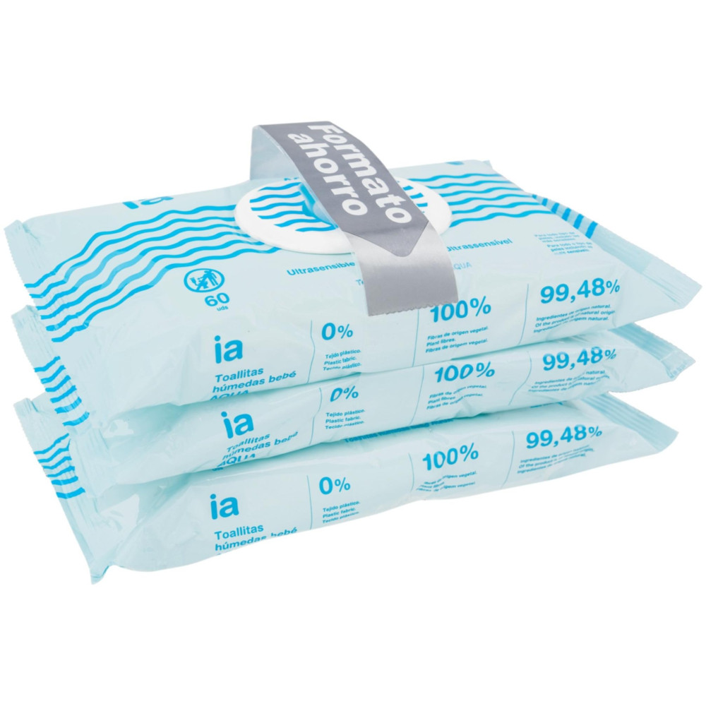 Interapothek Toallitas Bebé Aqua 180Uds