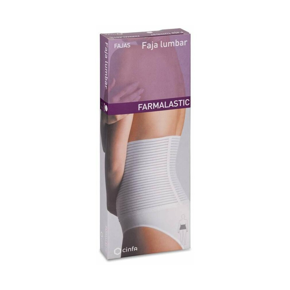 Farmalastic Faja Lumbar Blanca Velcro T-2 1Ud