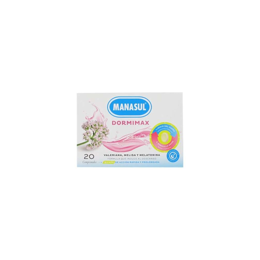 Manasul Dormimax Con Melatonina 20 Tabletas
