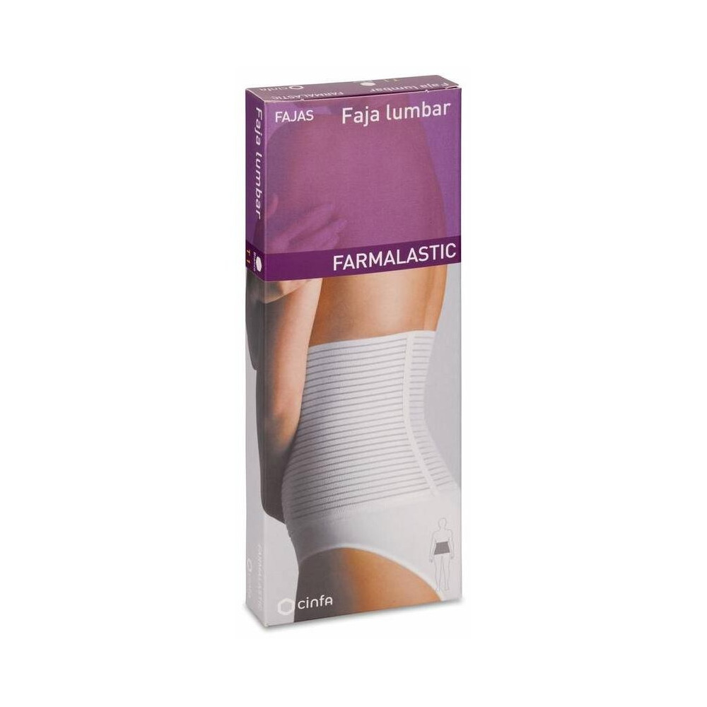 Farmalastic Faja Lumbar Velcro, Talla 1, 1 Ud