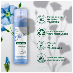 Klorane Champu Seco Volumen Al Lino Bio 150 Ml