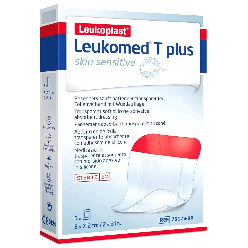 Leukomed Skin Sensitive 5Cm X 7,2Cm 5Un