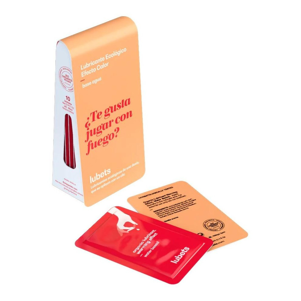 Lubets Lubricantes A Base De Agua Ecológicos Con Efecto Calor 10 X 4Ml