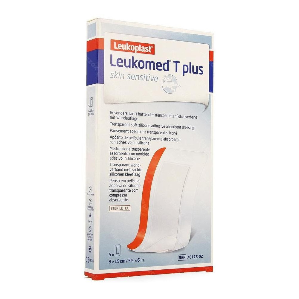 Leukoplast Leukomed Skin Sensitive Apósito Estéril 8 X 15 Cm 5U