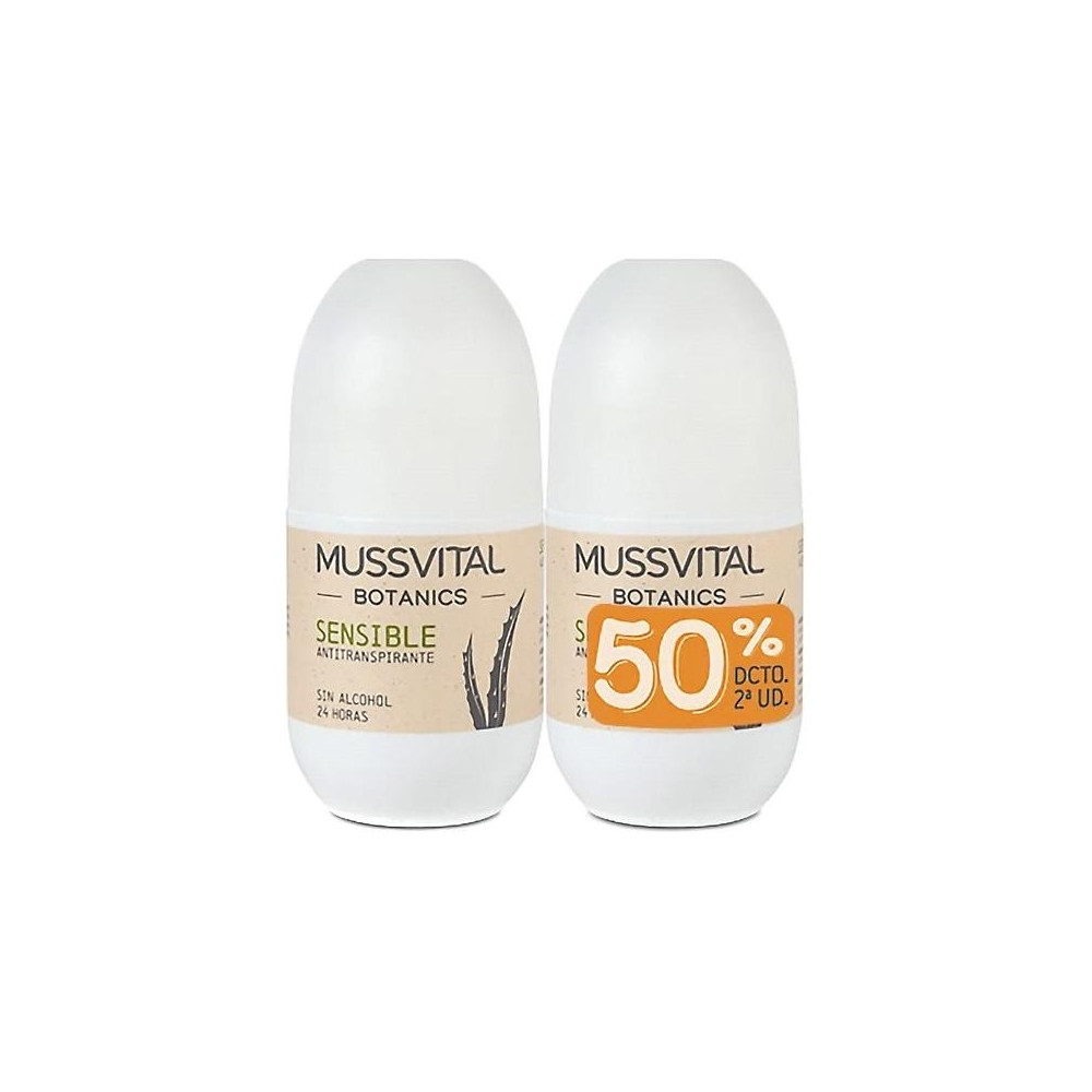 Mussvital Botanics Pack De Dos Desodorantes Masculinos Men Sport 75Ml+75Ml