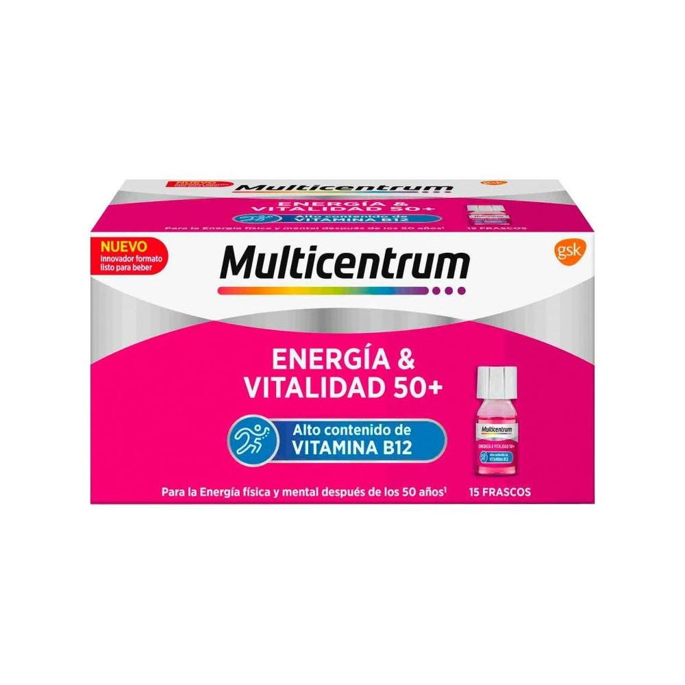 Multicentrum Energía Y Vitalidad 50+ Frambuesa 30X7Ml