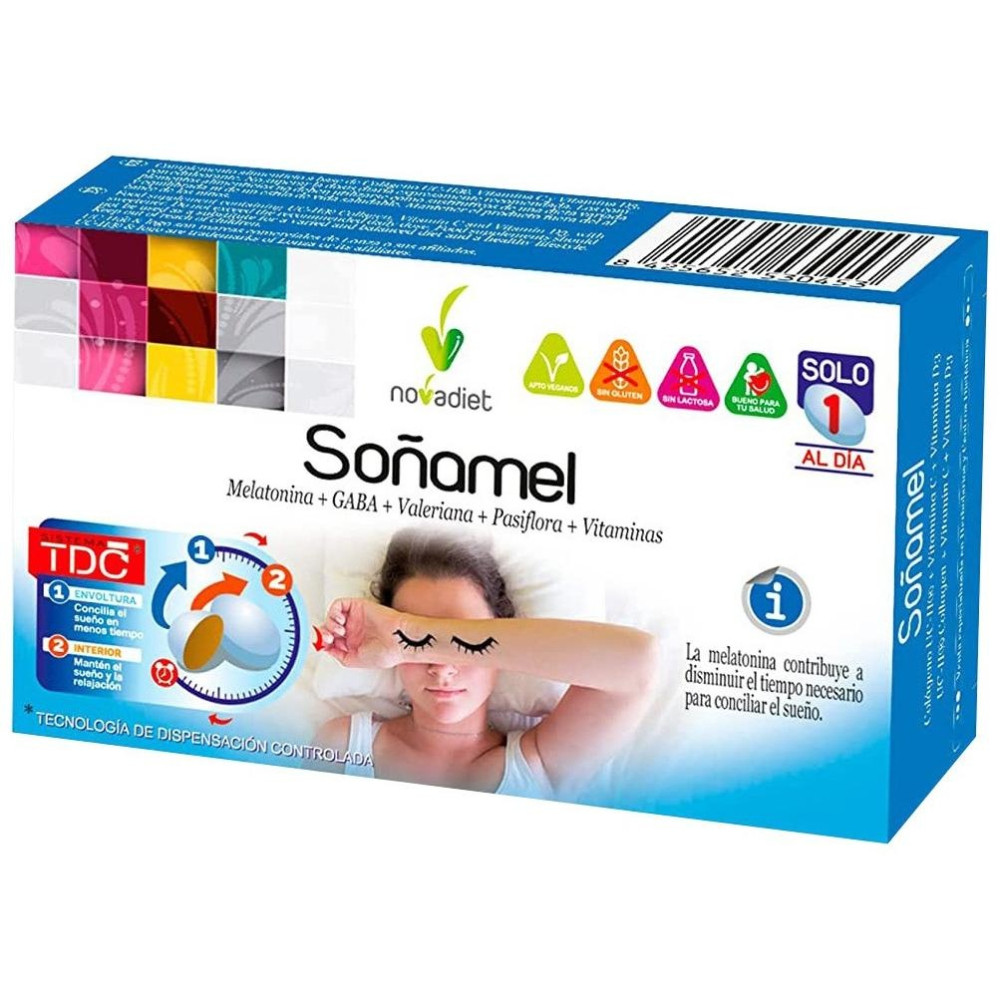 Novadiet Soñamel Para Un Sueño Reparador 30 Comprimidos