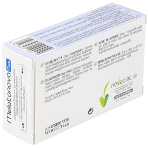 Novadiet Melatonova Flas Para El Sueño 30 Comprimidos Bucodispersables.