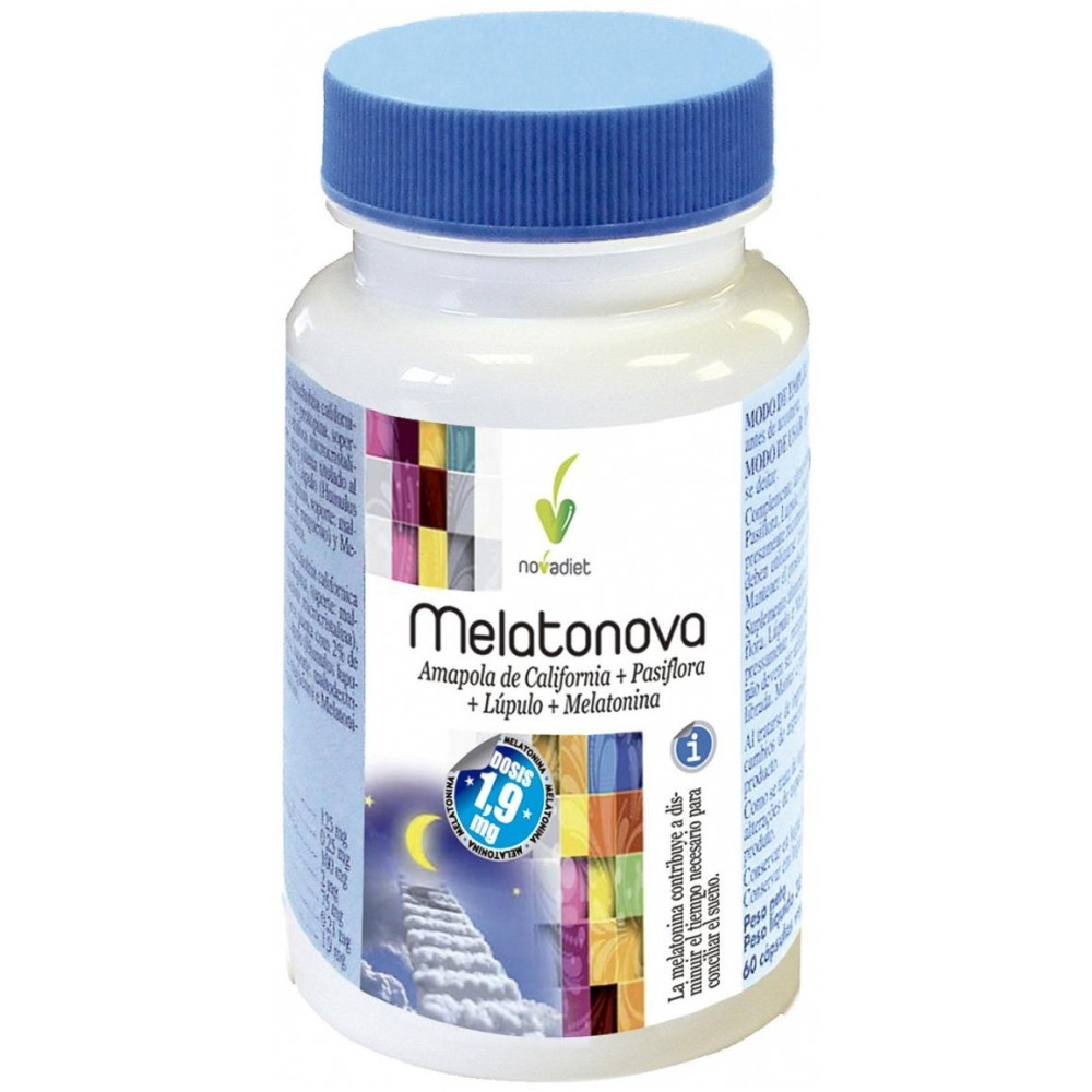 Novadiet Melatonova Para El Sueño 60 Cápsulas
